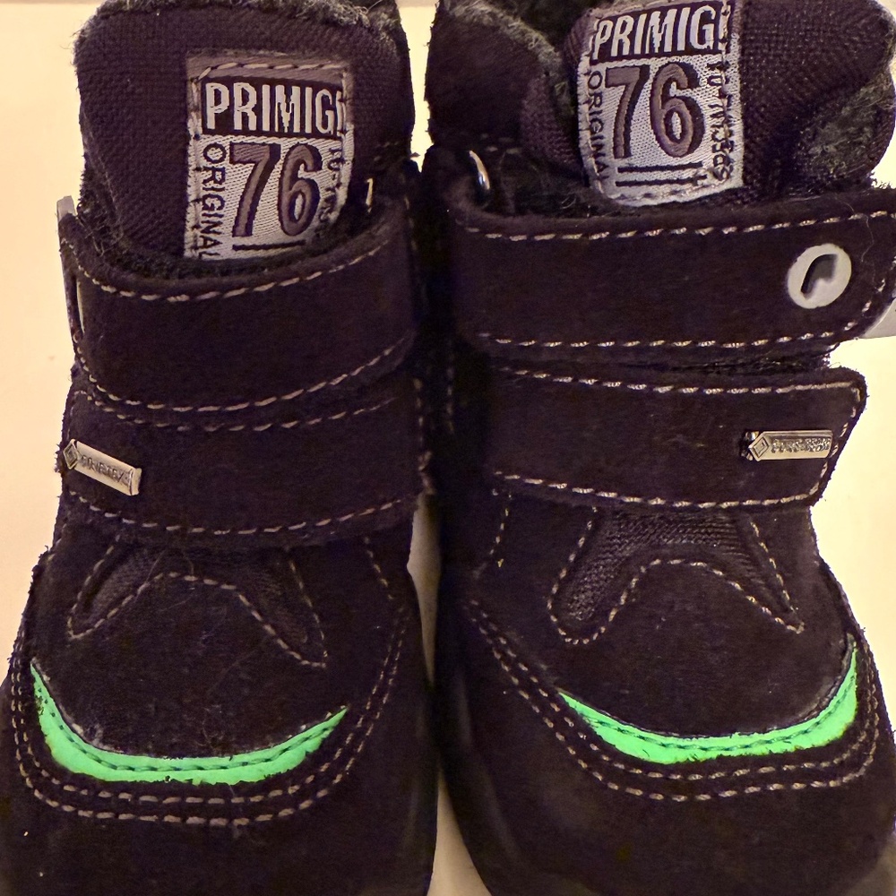 Primigi Black/Lime Gore-Tex Baby/Toddler Boot - Warm & Waterproof